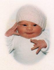 Courtney Jane, 24 hours old, just the cutest hospital picture I've ever seen